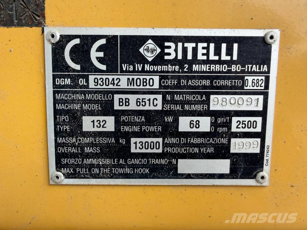 Bitelli BB 651 C Asfaltsläggningsmaskiner