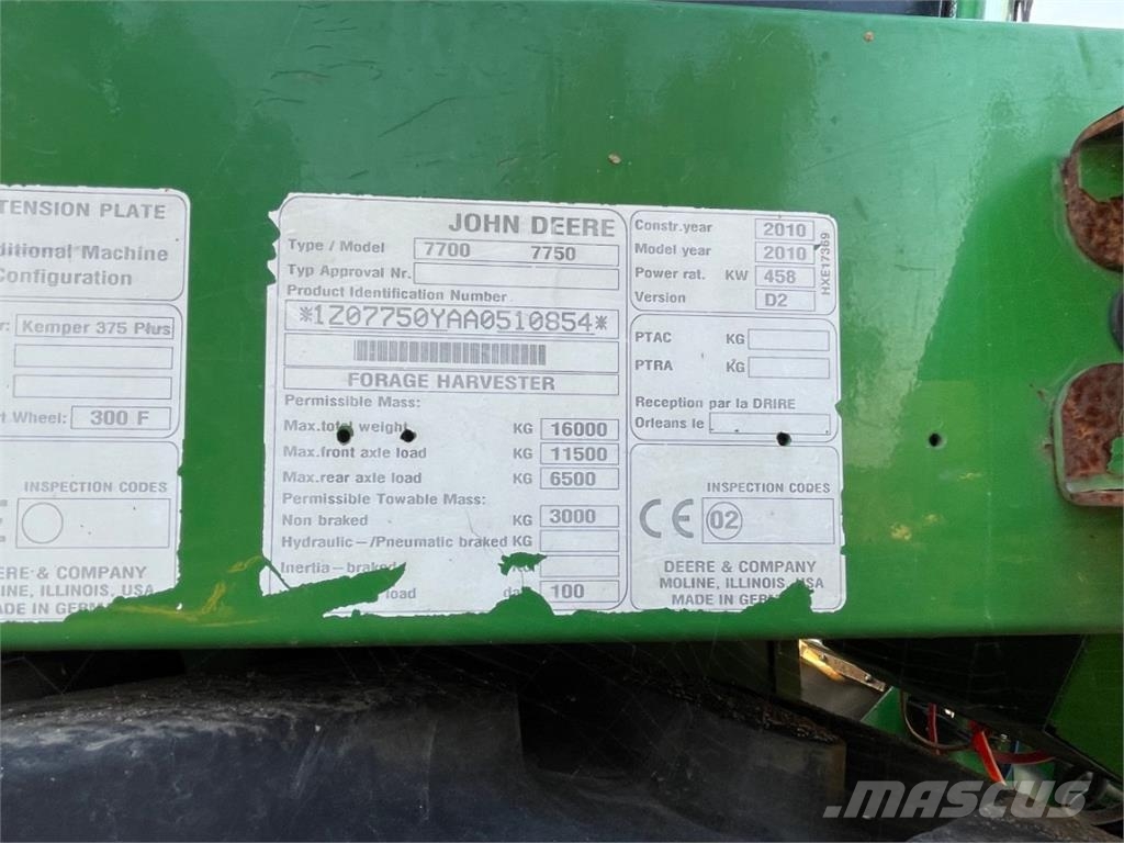 John Deere 7750 Lantbruk - Övrigt