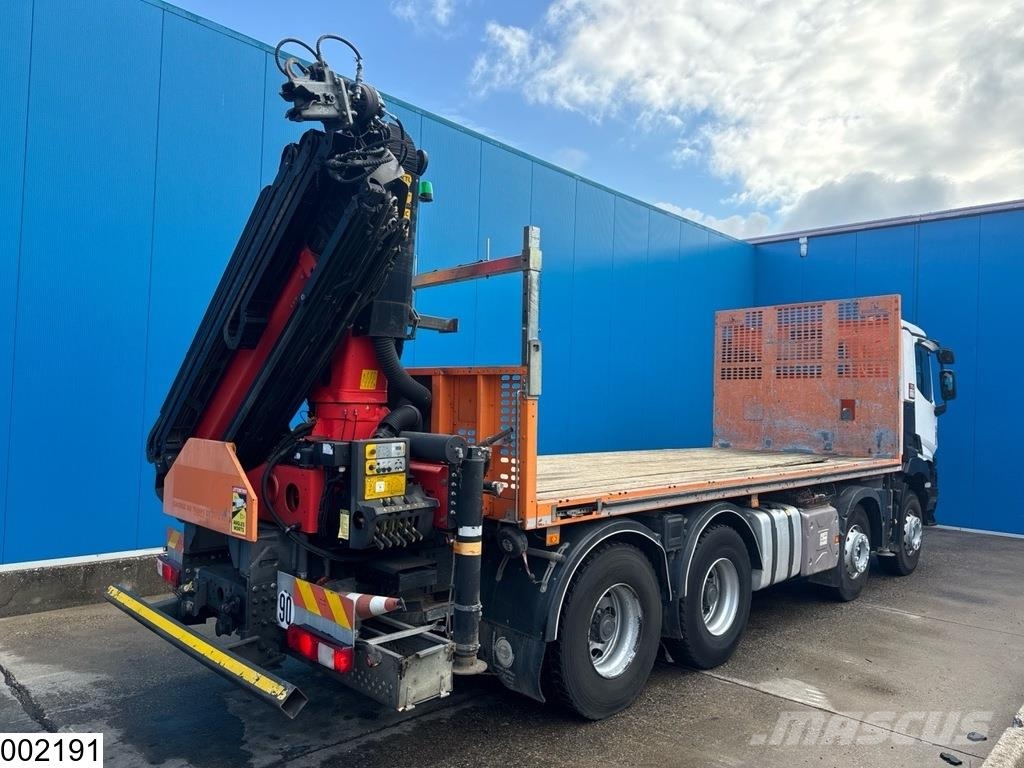Renault C 430 8x4, EURO 6, Palfinger, Steel suspension Camiones de cama baja