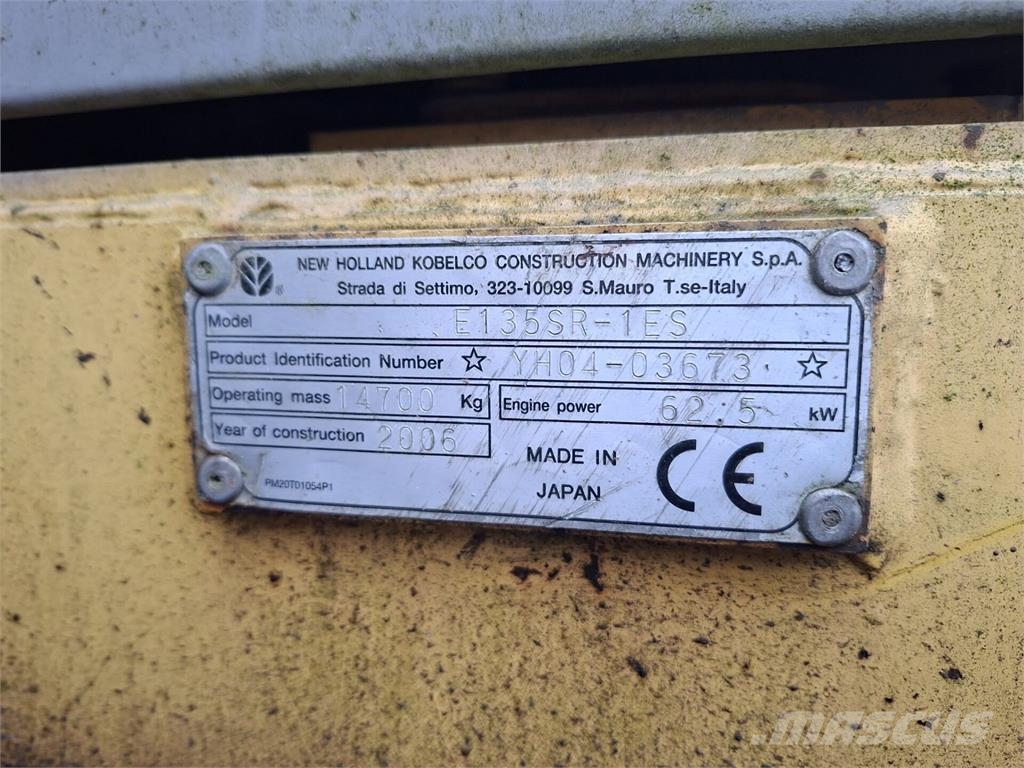New Holland Kobelco 135SR-1ES Paletli ekskavatörler