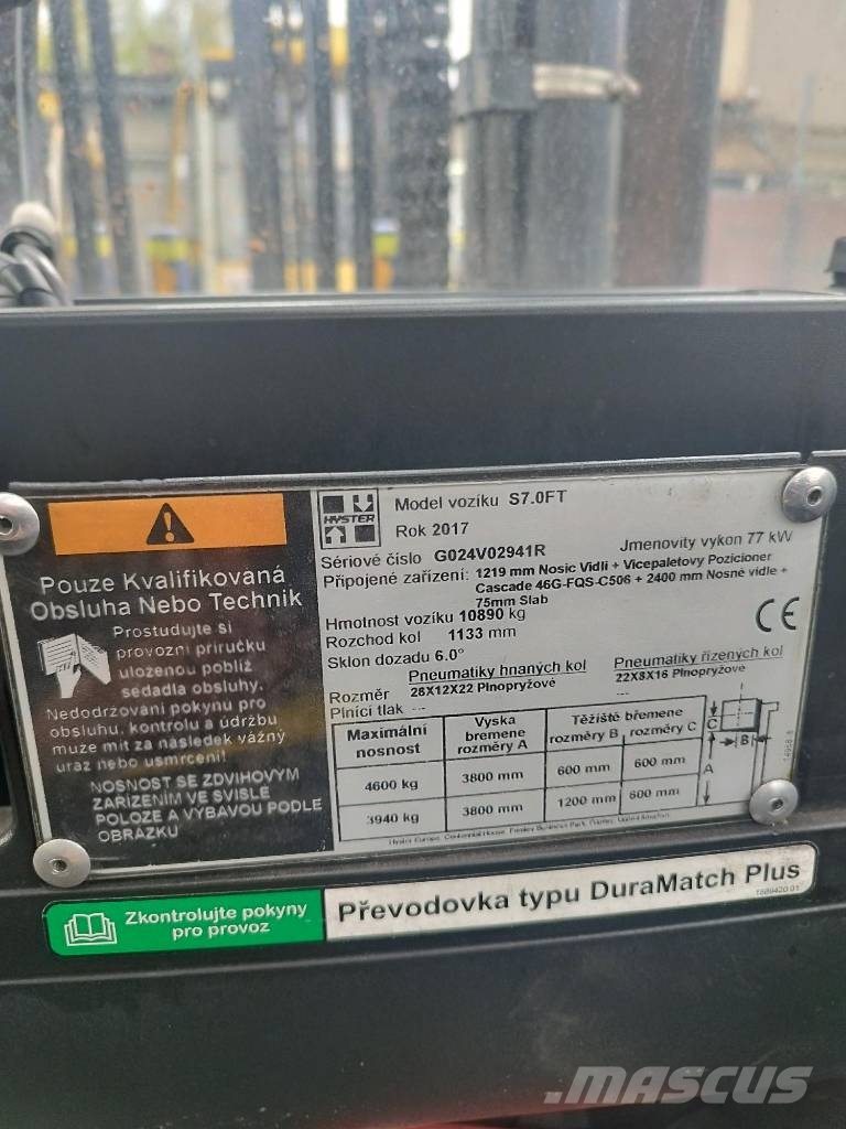 Hyster S7.0FT LPG forklifts