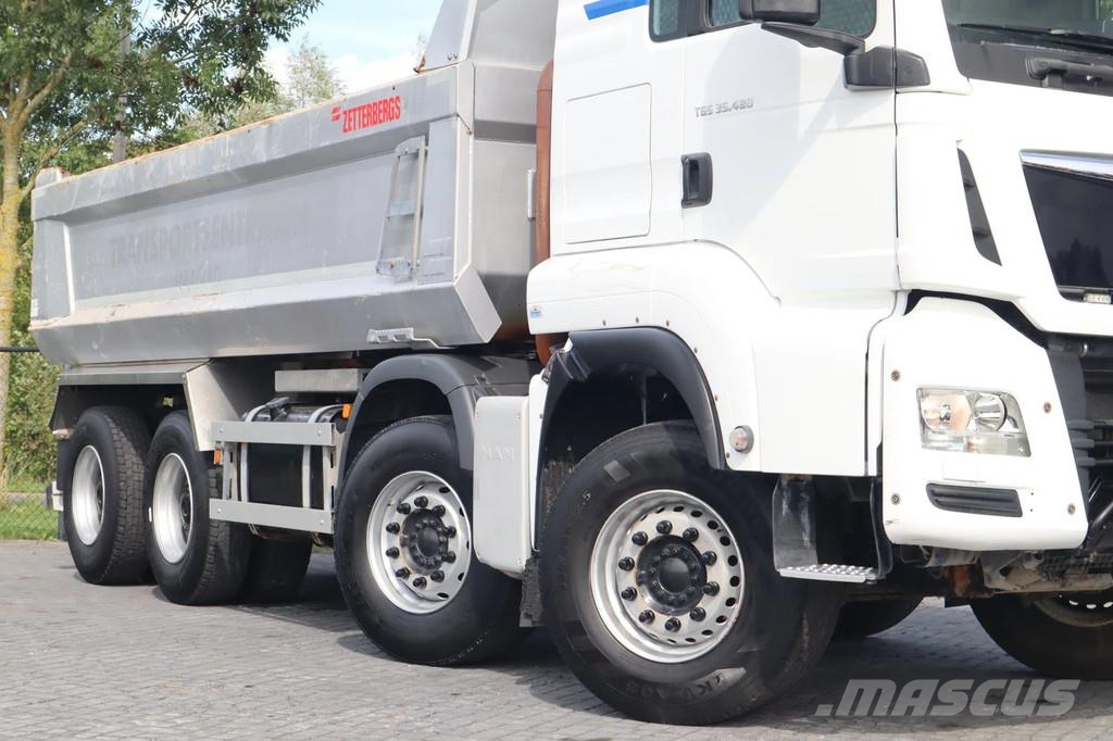 MAN TGS 35.480 | 8X4 | FULL STEEL | BIG AXLES | EURO 6 Camion benne