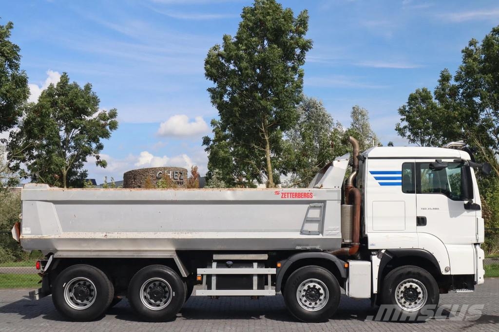 MAN TGS 35.480 | 8X4 | FULL STEEL | BIG AXLES | EURO 6 Camion benne