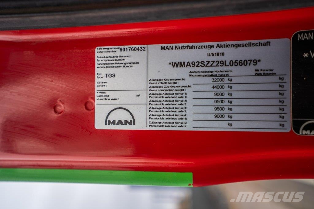 MAN TGS 35.400 BL - AJK 훅 리프트 트럭