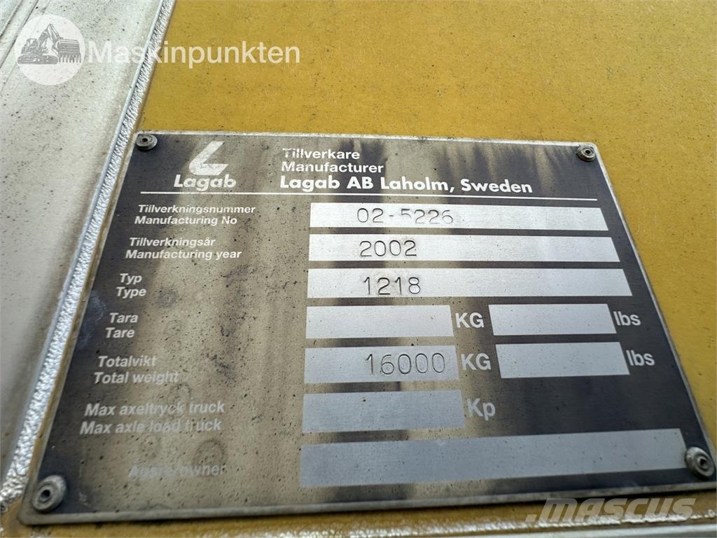 Lagab 1218 Containerchassis