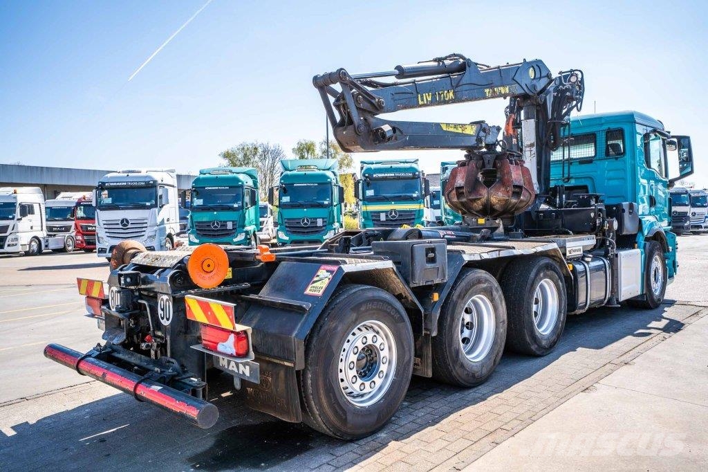 MAN TGS 35.510 8X4-4 BL + TAJFUN L170 K Камиони с кран с кука
