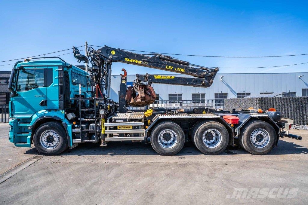 MAN TGS 35.510 8X4-4 BL + TAJFUN L170 K Камиони с кран с кука