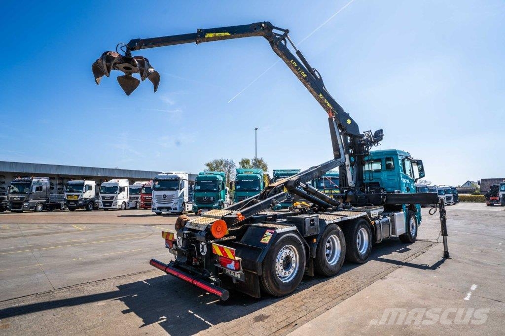 MAN TGS 35.510 8X4-4 BL + TAJFUN L170 K Камиони с кран с кука