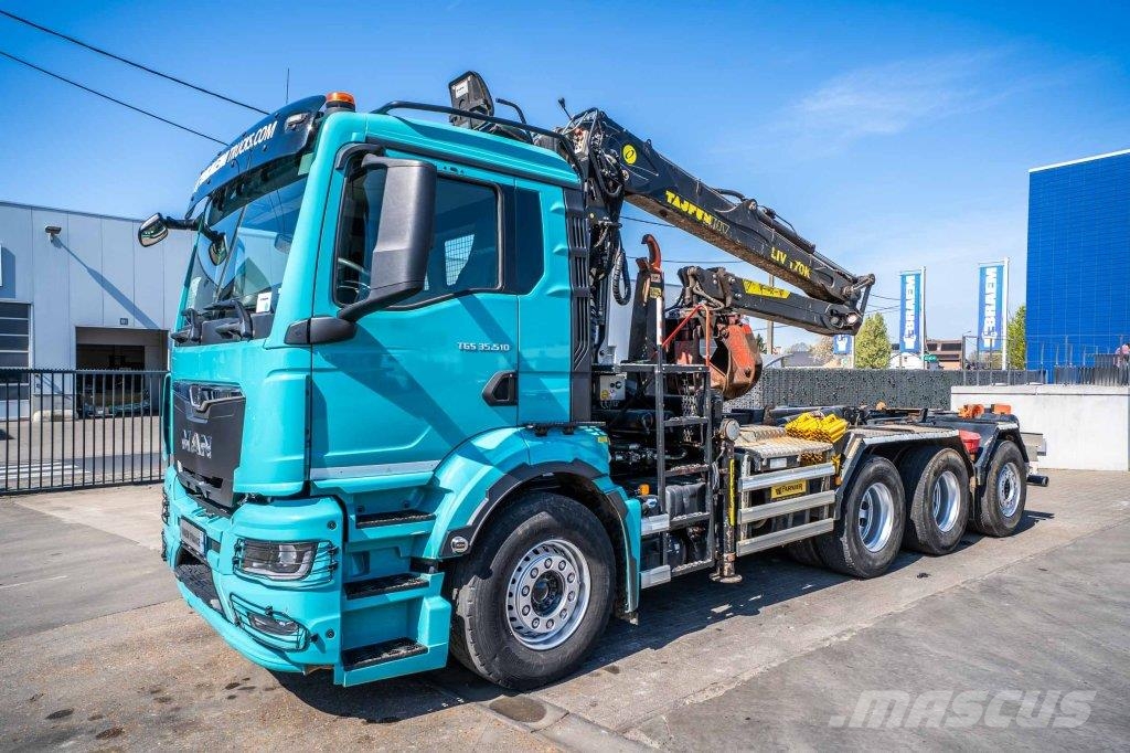 MAN TGS 35.510 8X4-4 BL + TAJFUN L170 K Камиони с кран с кука