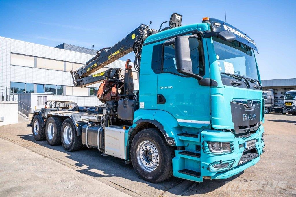 MAN TGS 35.510 8X4-4 BL + TAJFUN L170 K Камиони с кран с кука