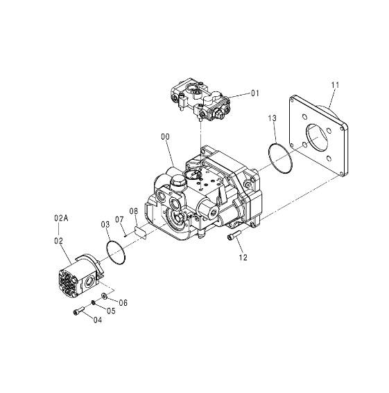 Hitachi 263G7-12021 Pump ZW220 Hydraulic Pump Menjalnik