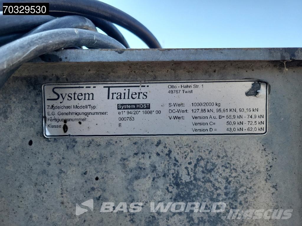  Wuellhorst ZA 18 2 axles Laadklep Tailgate LBW Fri Remorque frigorifique