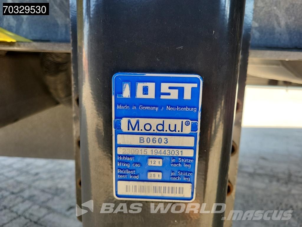 Wuellhorst ZA 18 2 axles Laadklep Tailgate LBW Fri Remorque frigorifique