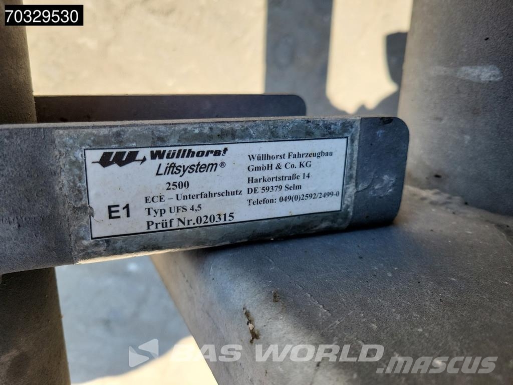  Wuellhorst ZA 18 2 axles Laadklep Tailgate LBW Fri Remorque frigorifique