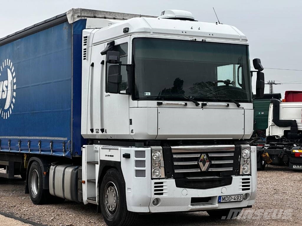 Camion Eligor 1/43 - Renault Magnum 2008 Semi-remorque Tautliner SOFPO 114144, Bleu