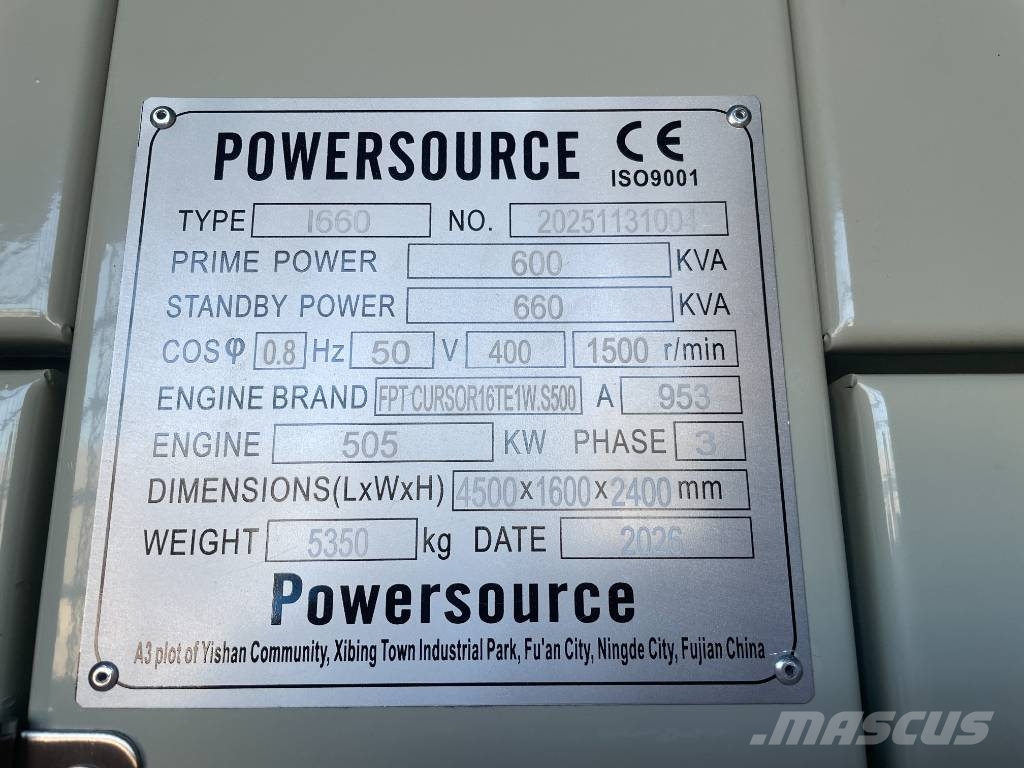 Iveco CR16TE1W - 660 kVA Generator - DPX-19798 Dizel agregati