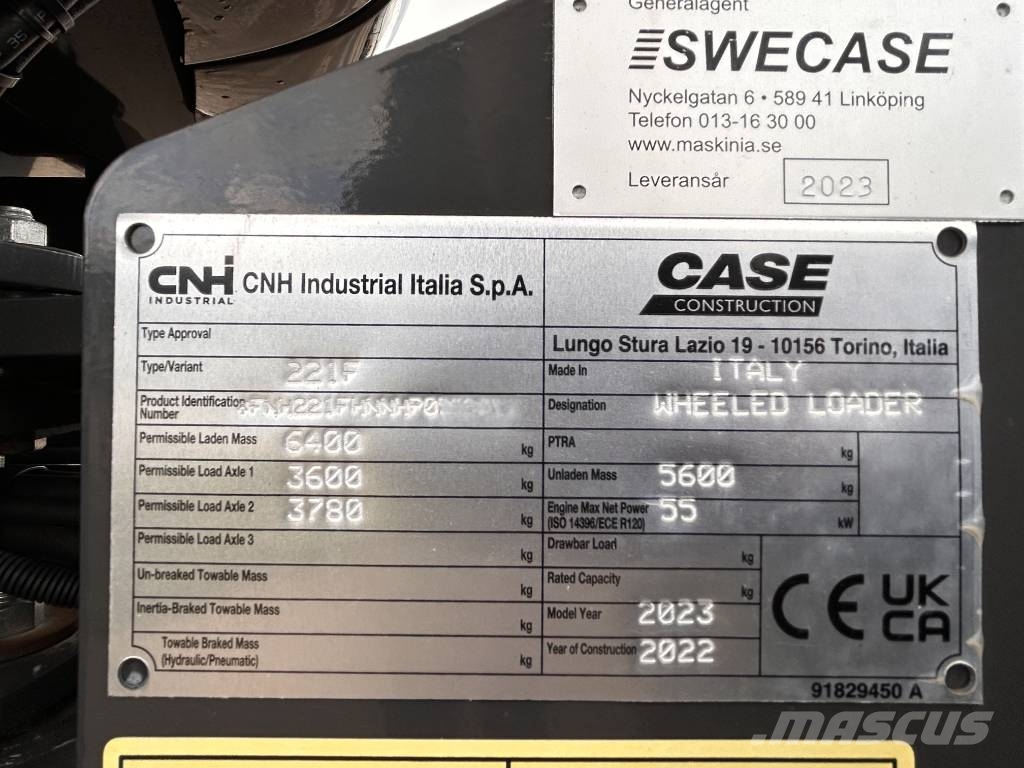 CASE 221 F Radlader