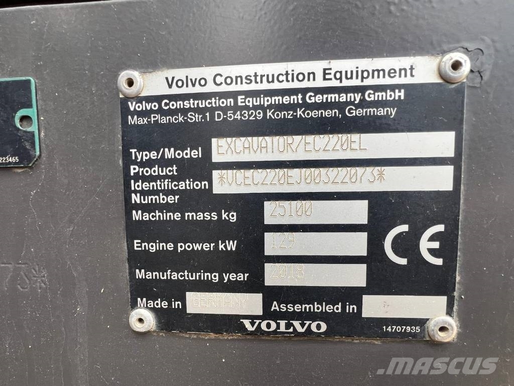 Volvo EC220EL Верижен екскаватор