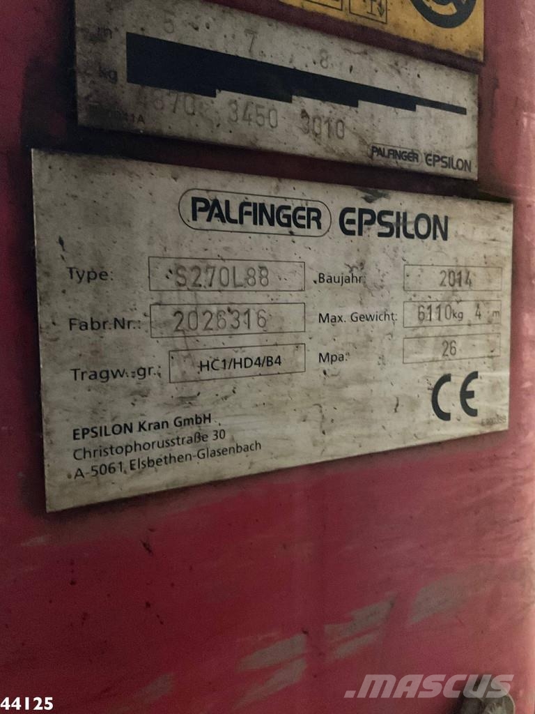 MAN TGS 33.480 6x6 Euro 6 Palfinger 27 Tonmeter boomkr Cavalos mecânicos