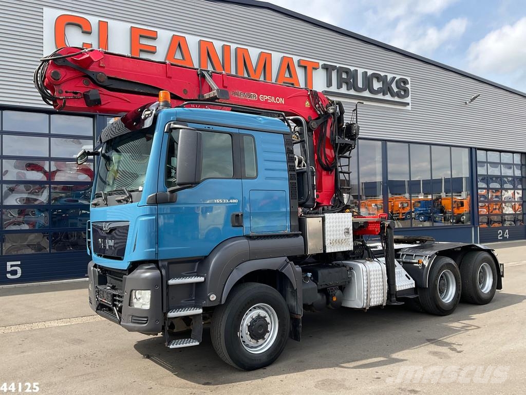 MAN TGS 33.480 6x6 Euro 6 Palfinger 27 Tonmeter boomkr Cavalos mecânicos