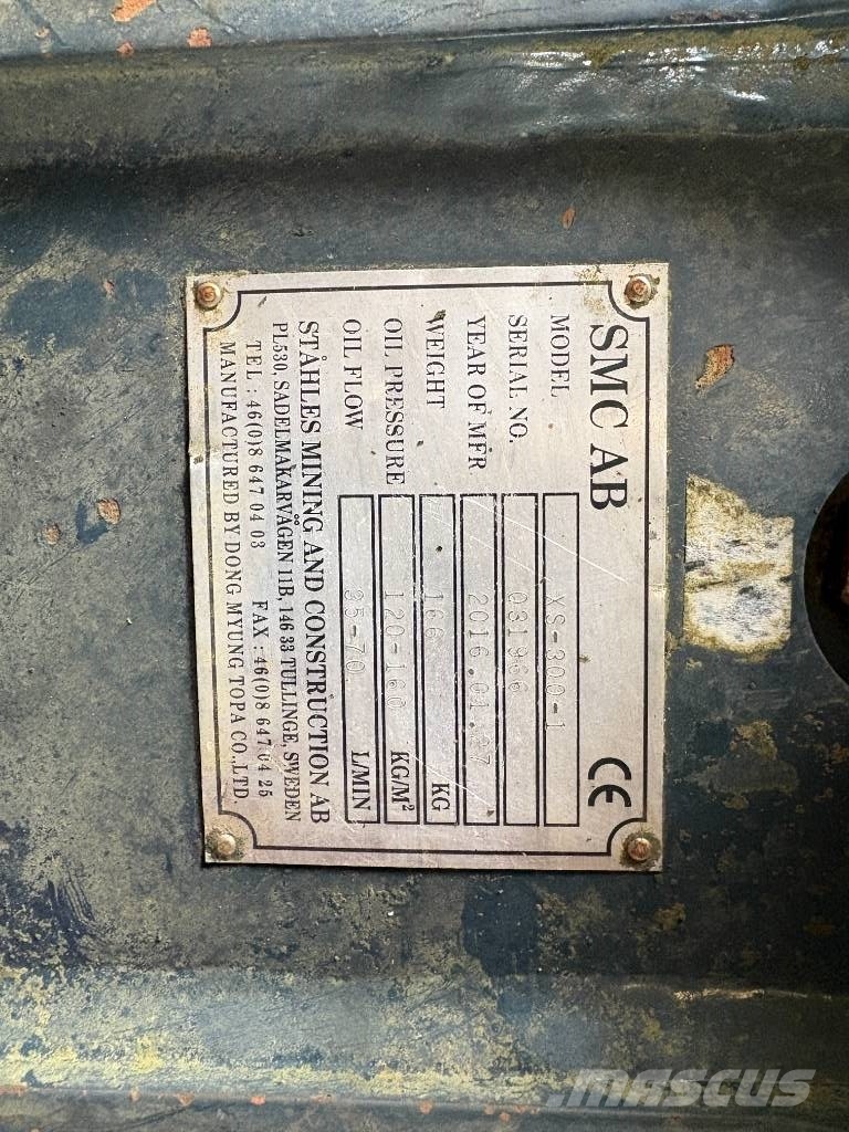 SMC XS300 hydraulhammare till 6 tons grävmaskin Martillos hidráulicos