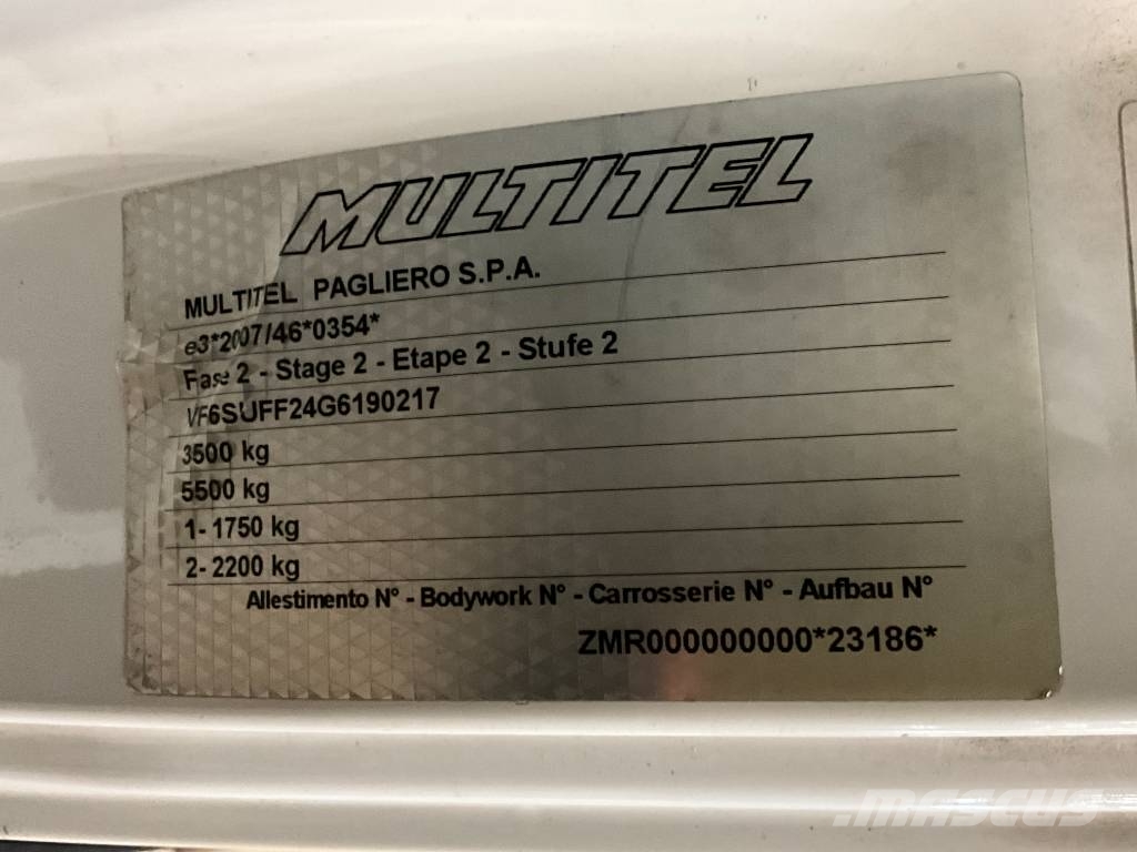 Renault Maxity 120 + multitel mt202 Pacēlāji uz automašīnas bāzes