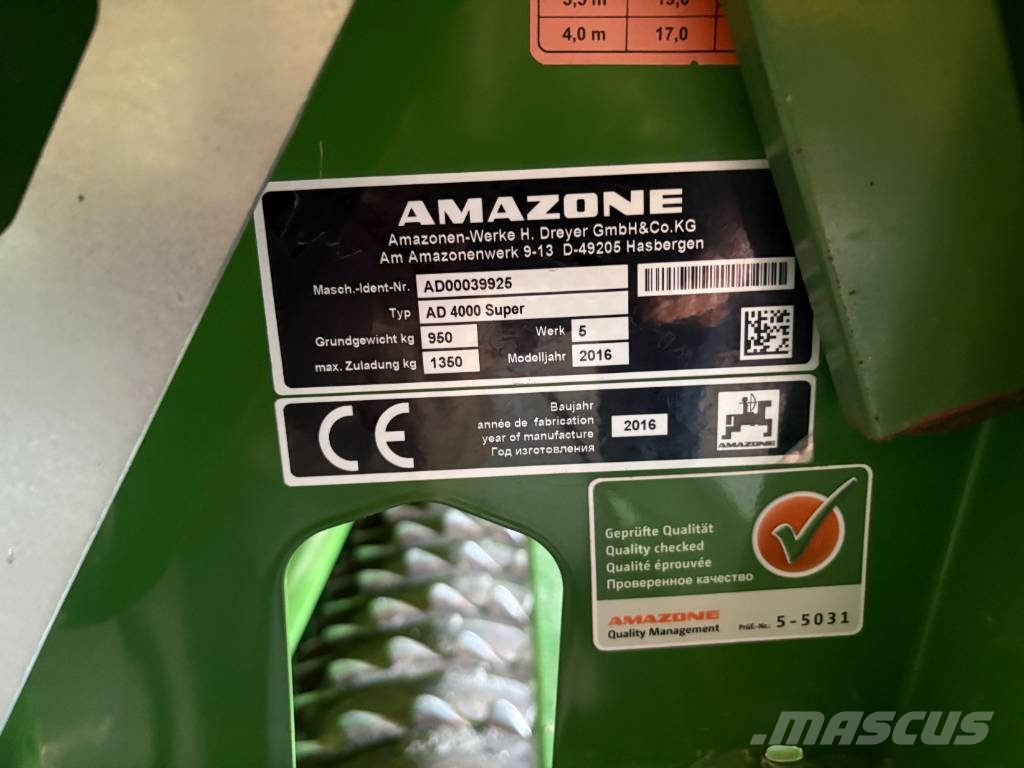 Amazone AD 4000 Super Drillmaschinenkombination