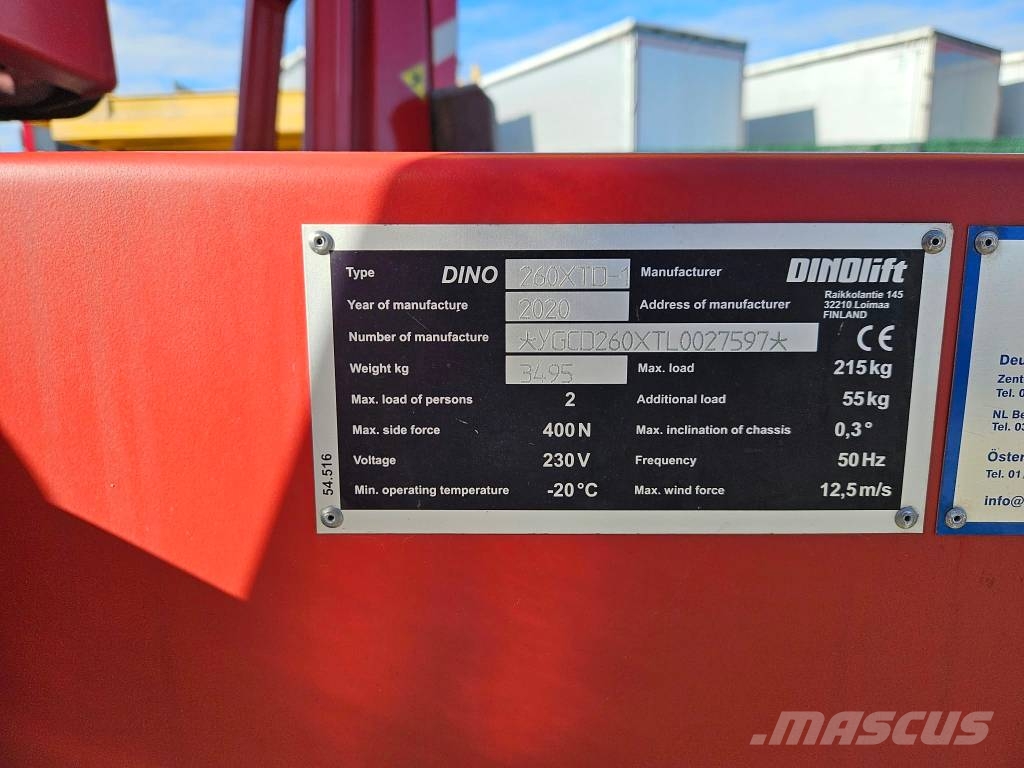 Dinolift 260 XTD Tekerlekli platformlar