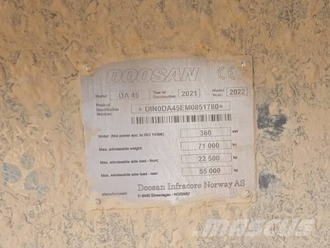 Doosan DA 45 ساحبات مفصلية
