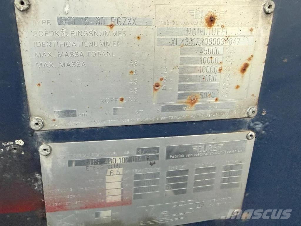 Burg BPO 15-30 RGZXX + RMO MILK 35.300 LITER / RVS TANK Tanktrailer
