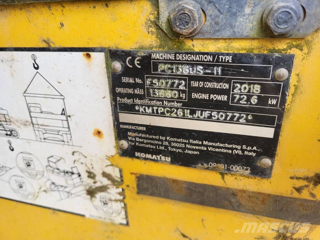 Komatsu PC138US-11 Εκσκαφείς με ερπύστριες
