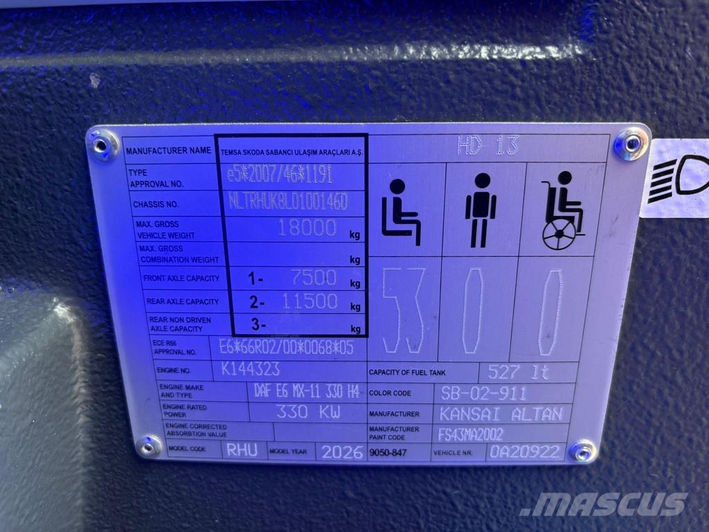 Temsa HD13 NEW BUS / 53+1+1pax Putnički autobusi