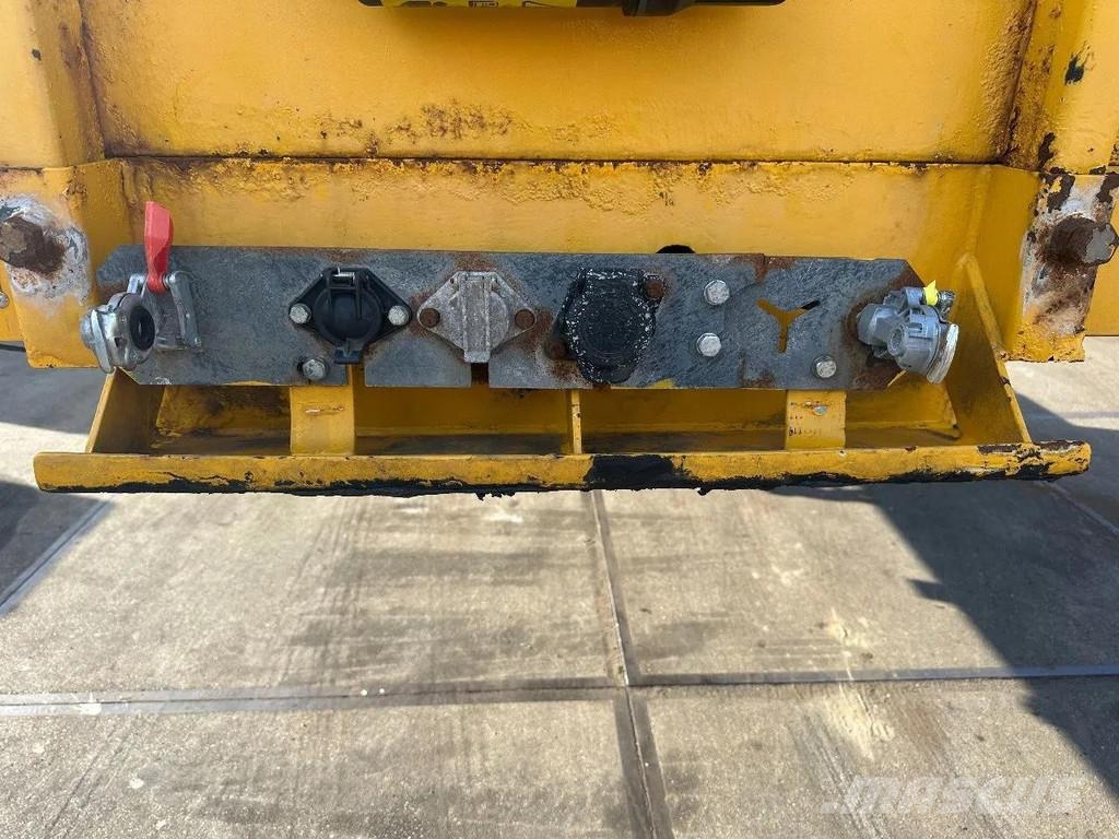 Broshuis 21N58A 2 AXLE - LAST AXLE STEERING - EXTENDABLE نصف مقطورة مسطحة منخفضة