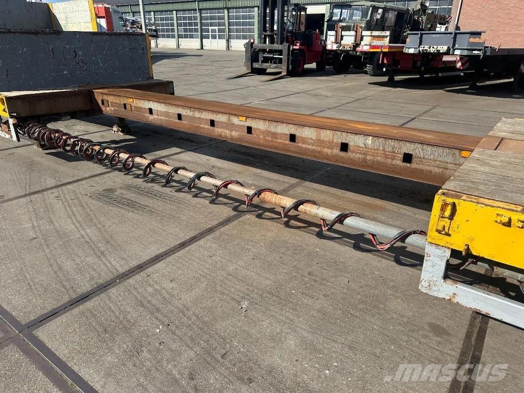 Broshuis 21N58A 2 AXLE - LAST AXLE STEERING - EXTENDABLE نصف مقطورة مسطحة منخفضة