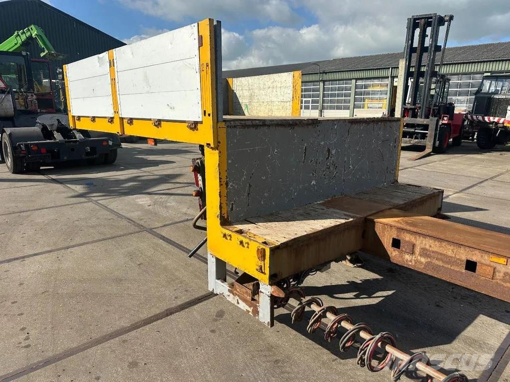 Broshuis 21N58A 2 AXLE - LAST AXLE STEERING - EXTENDABLE نصف مقطورة مسطحة منخفضة