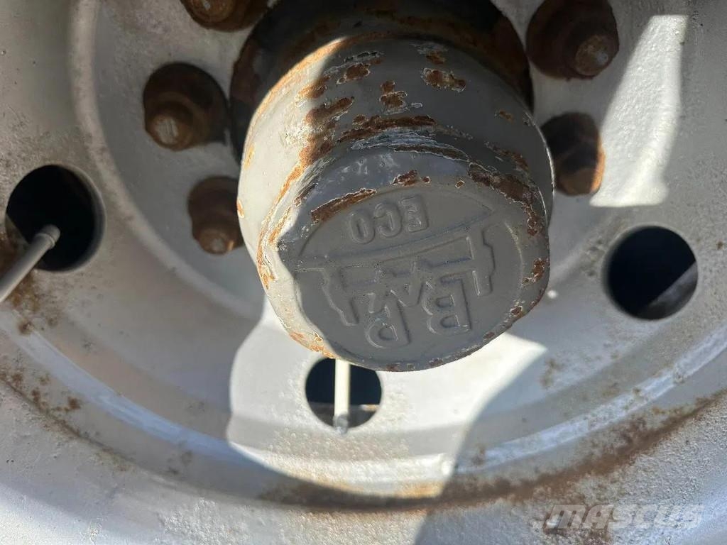 Broshuis 21N58A 2 AXLE - LAST AXLE STEERING - EXTENDABLE نصف مقطورة مسطحة منخفضة