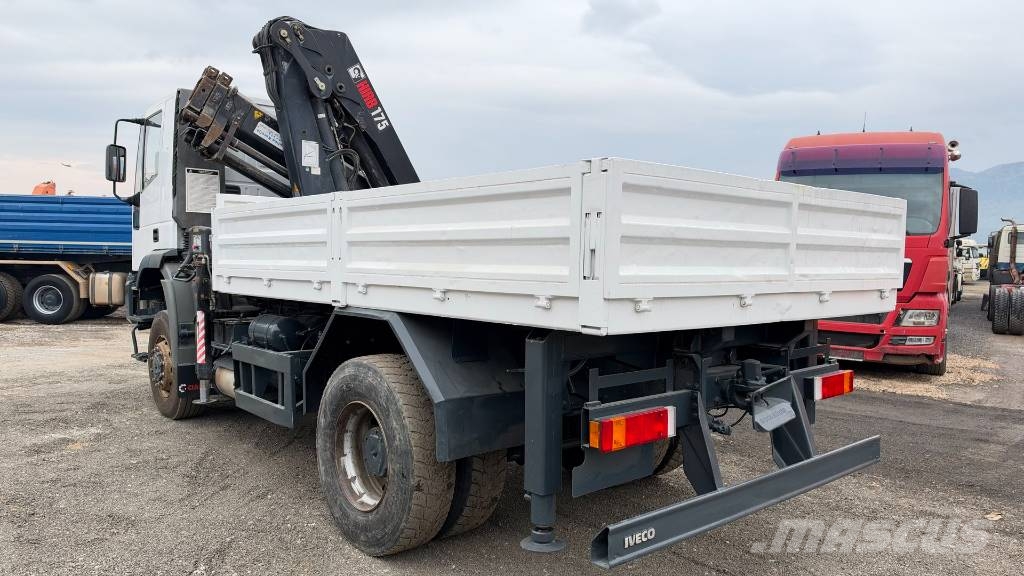 Iveco EUROTRAKKER 190E304X4 stake body - crane Hiab 175 平ボディー