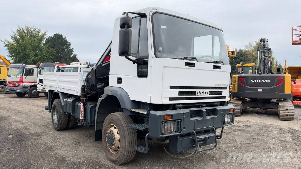 Iveco EUROTRAKKER 190E304X4 stake body - crane Hiab 175 平ボディー
