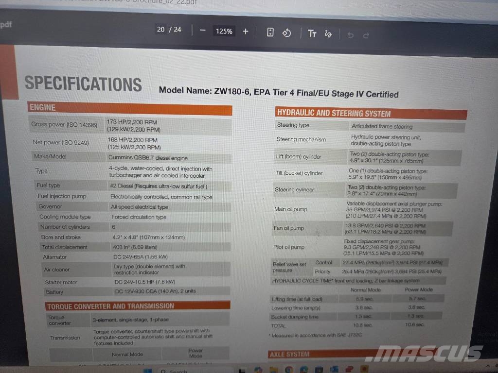 Hitachi ZW 180-6, High dump 8cm, tires L5 90% ok Radlader