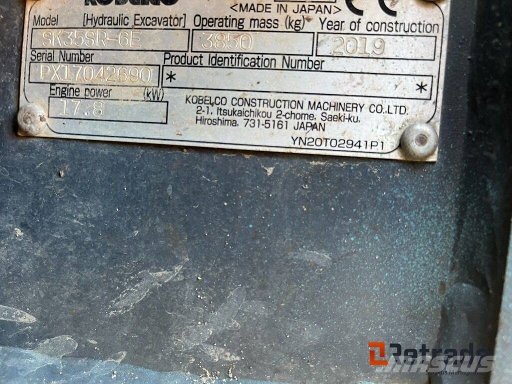 Kobelco SK 35 SR-6E Miniexcavadoras