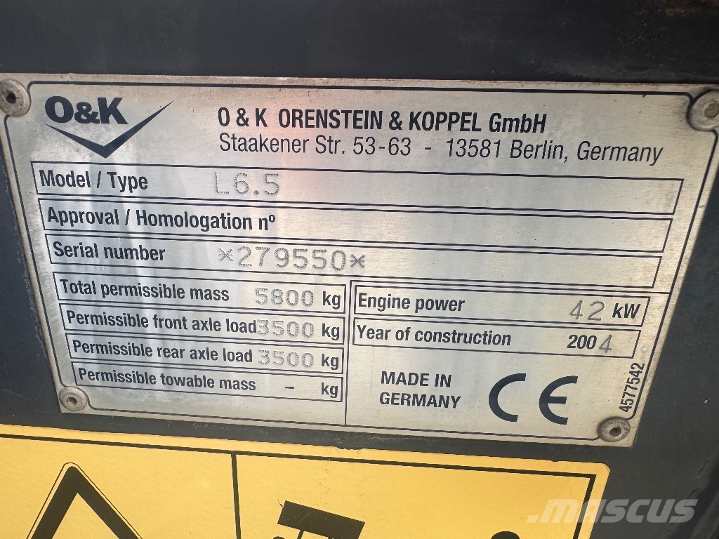 O&K L 6.5 لوادر بعجل