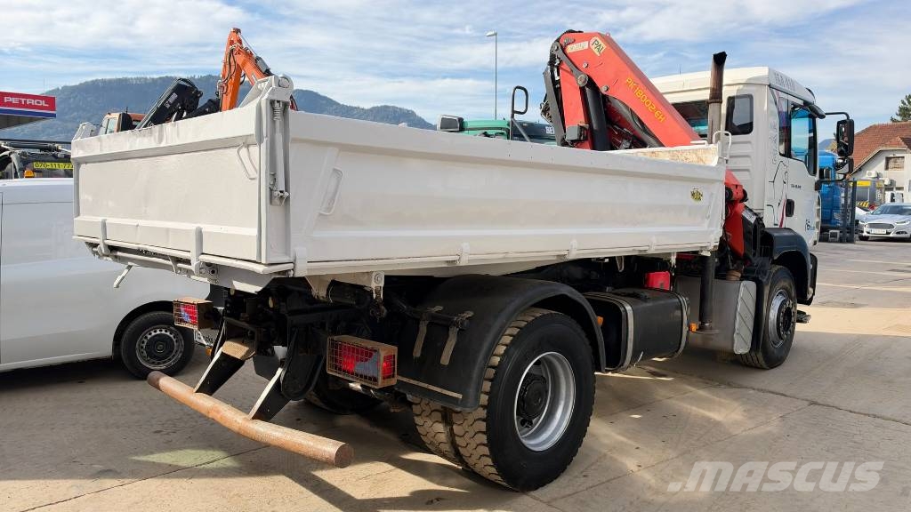 MAN 18.410 4x2 MEILLER TIPPER - CRANE PK 18002 Самоскиди