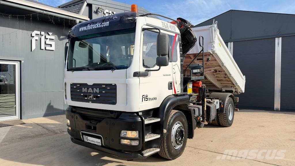 MAN 18.410 4x2 MEILLER TIPPER - CRANE PK 18002 Самоскиди