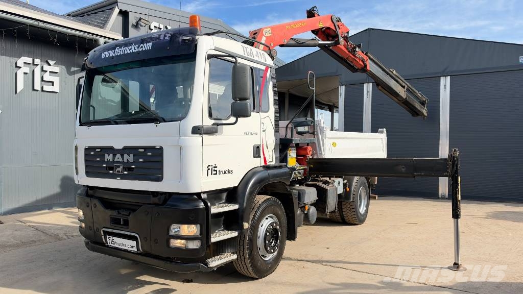 MAN 18.410 4x2 MEILLER TIPPER - CRANE PK 18002 Самоскиди