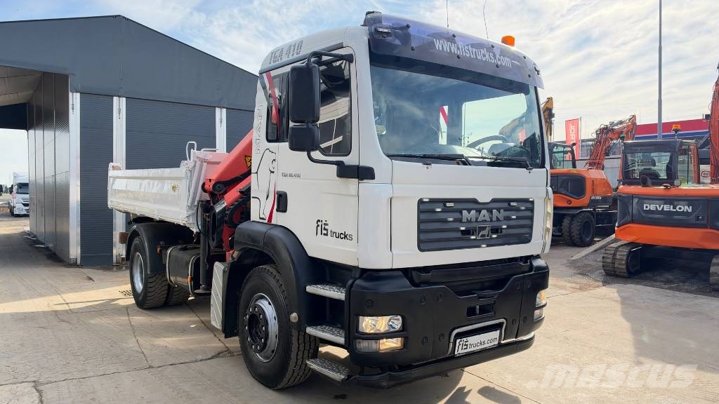 MAN 18.410 4x2 MEILLER TIPPER - CRANE PK 18002 Самоскиди