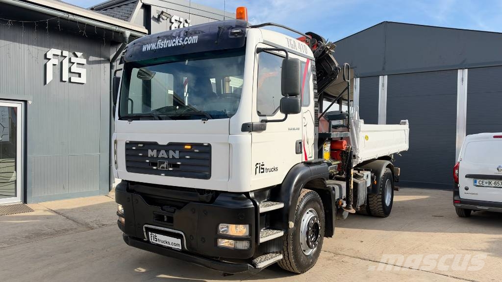 MAN 18.410 4x2 MEILLER TIPPER - CRANE PK 18002 Самоскиди