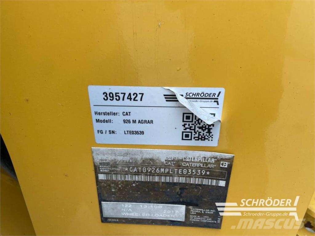 CAT 926 M AGRAR HIGH LIFT Radlader