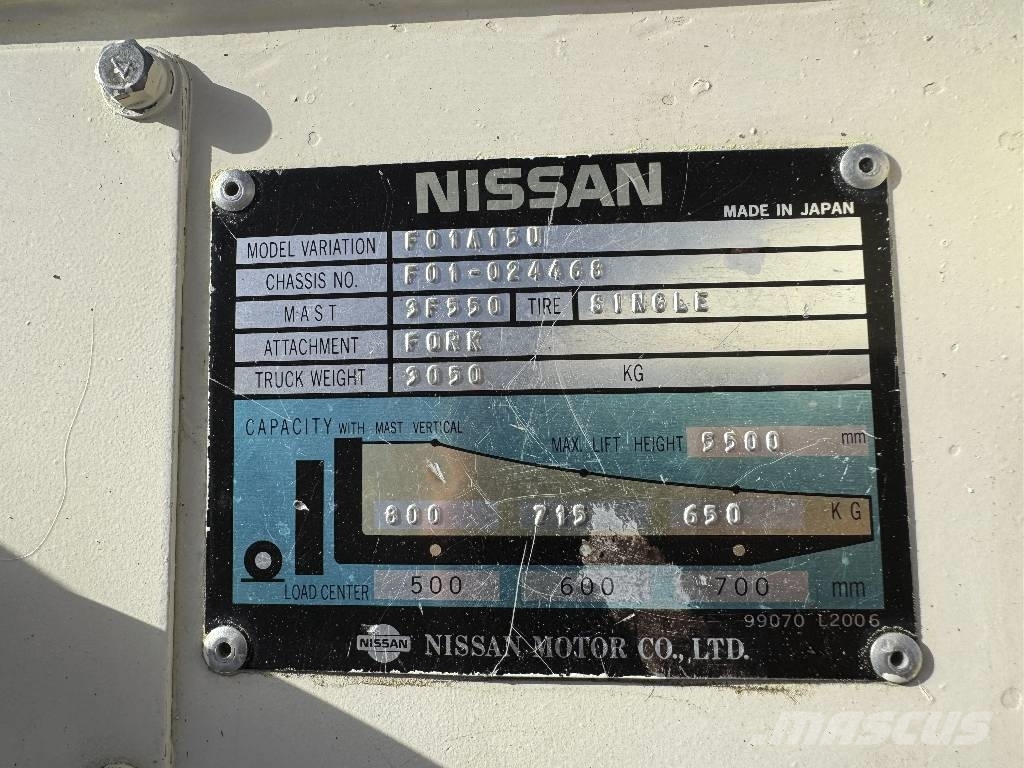 Nissan F01A15U *Triplex+Freihub*Top شاحنات LPG