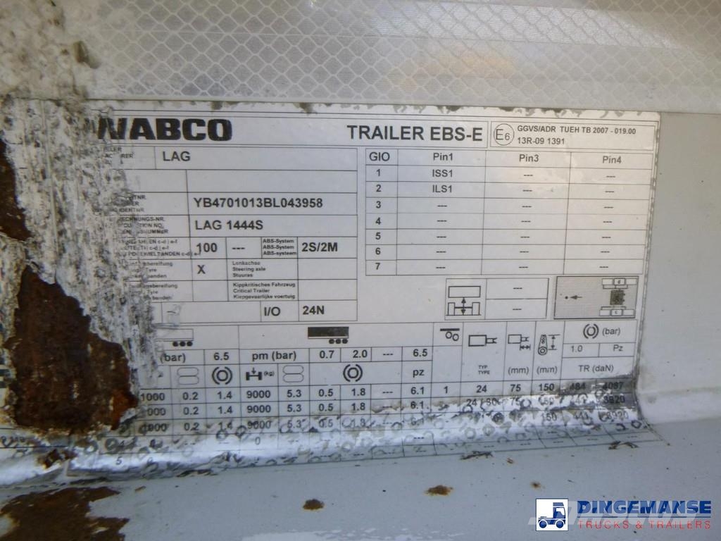 LAG 3-axle container trailer 20 ft Containerchassis