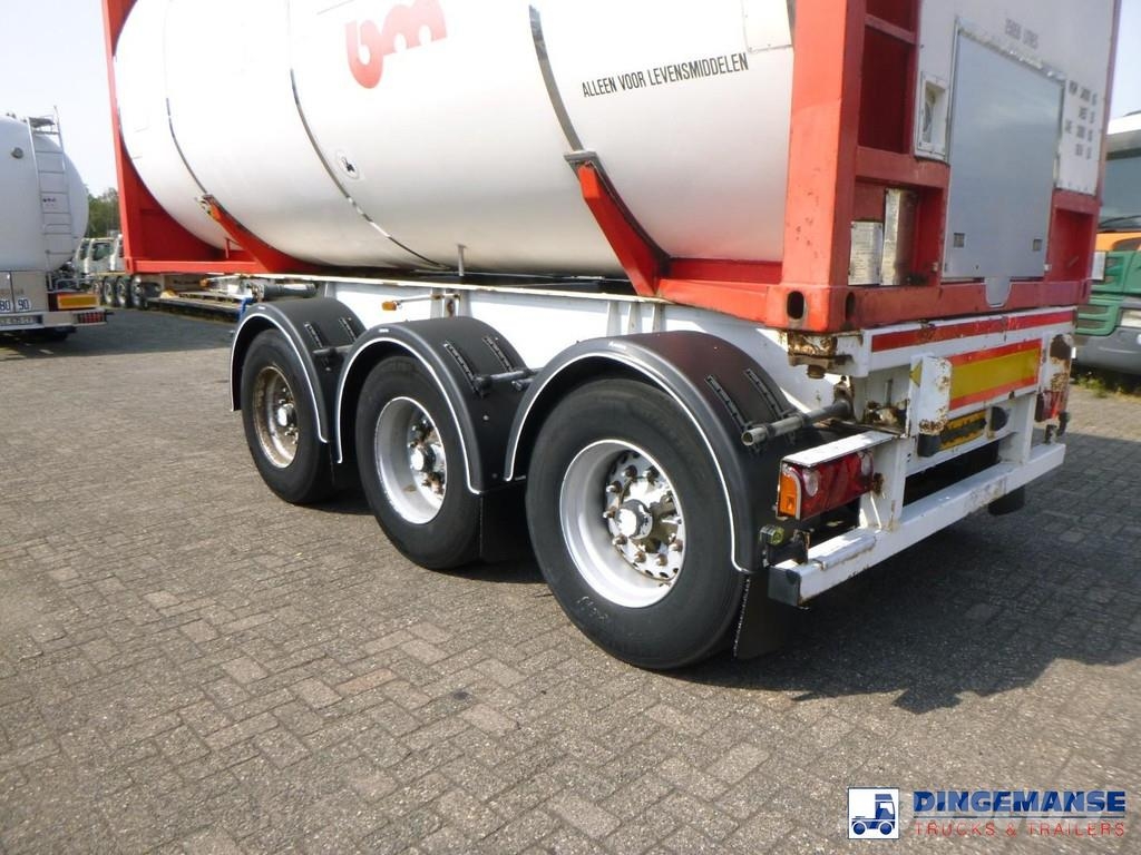 LAG 3-axle container trailer 20 ft Containerchassis